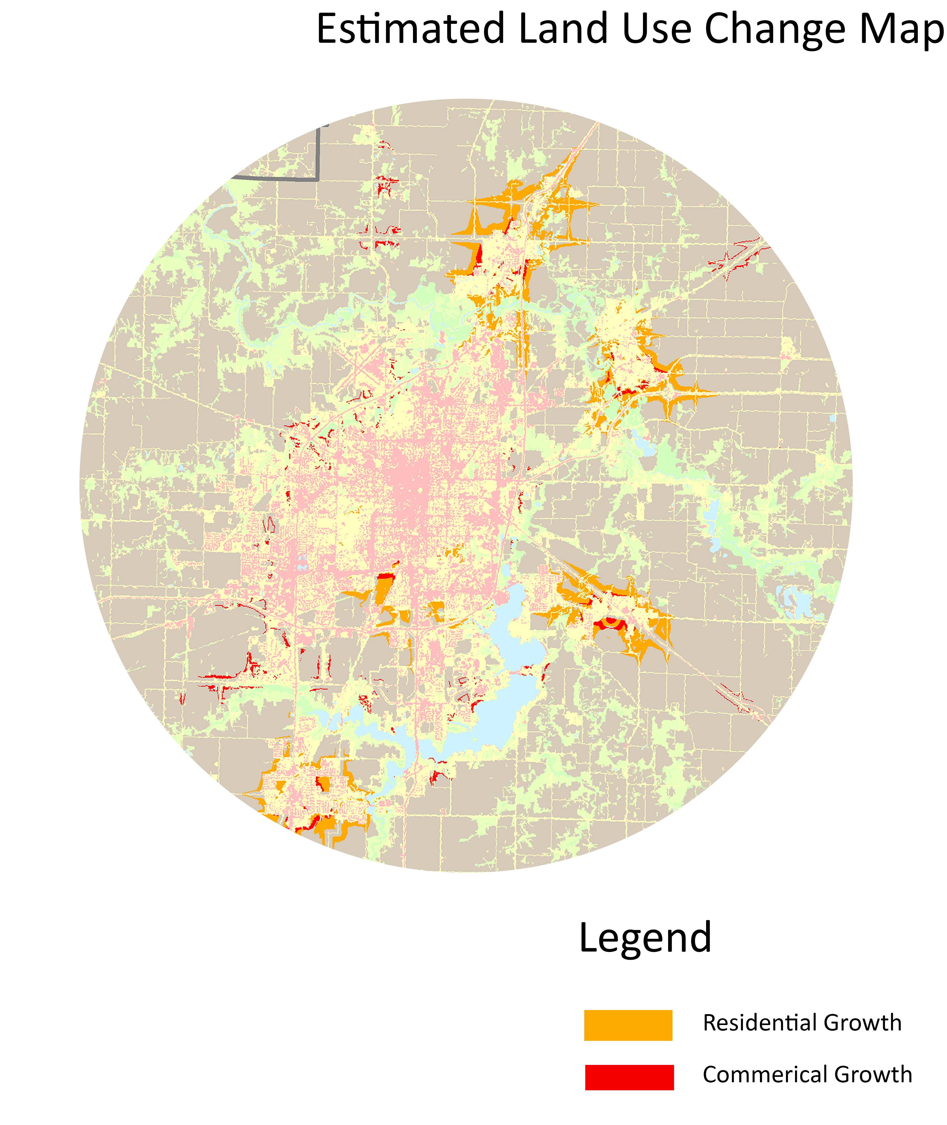 Estimated Land Use Change Map