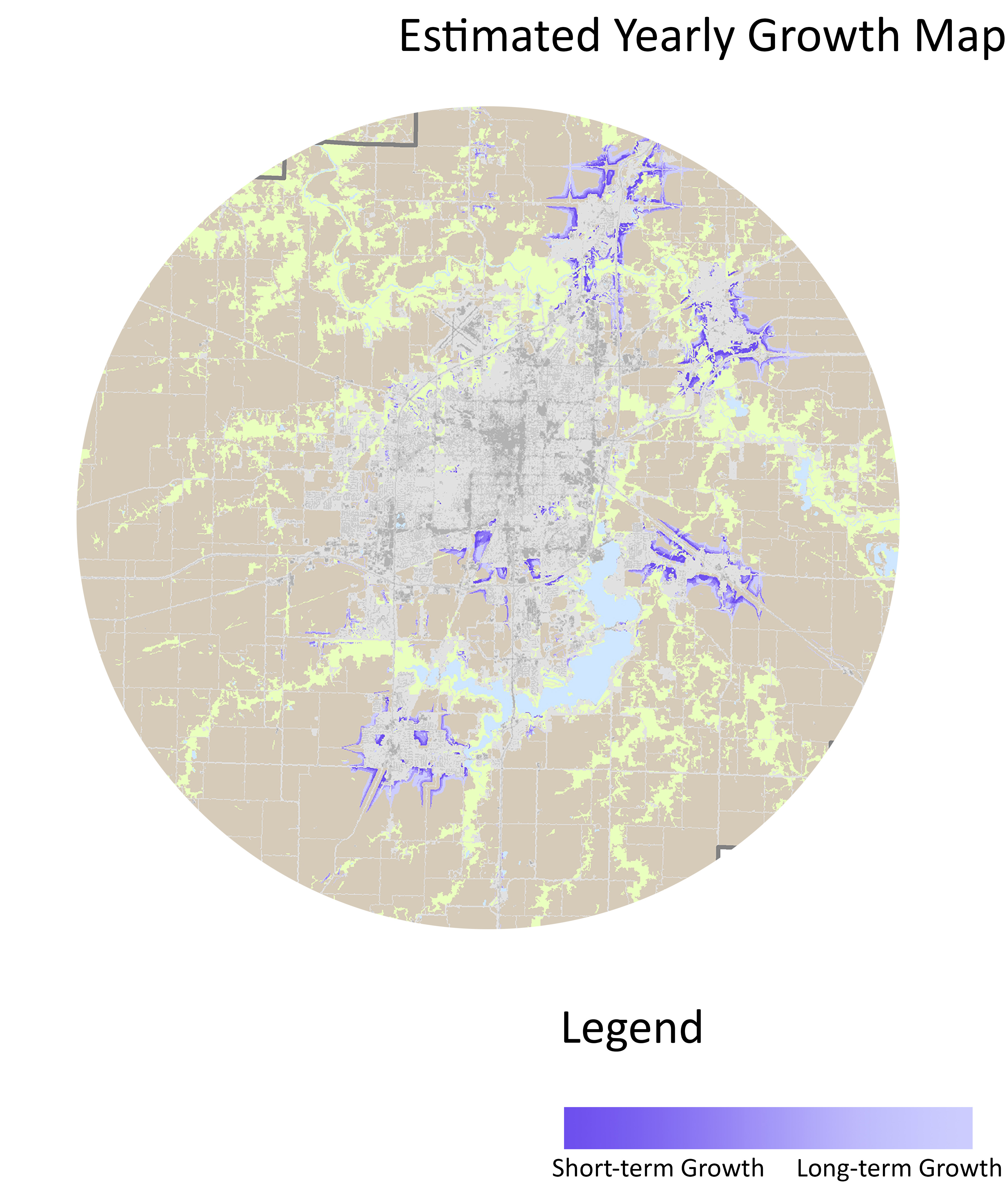 Estimated Yearly Growth Map